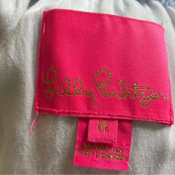 Lilly Pulitzer MaryEllen Off the Shoulder Dress - Zanzibar Blue Party Princess M - Picture 7 of 8